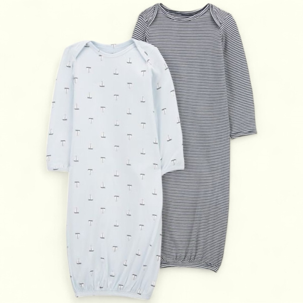 Carters 2pc Viscose Baby Gown Set